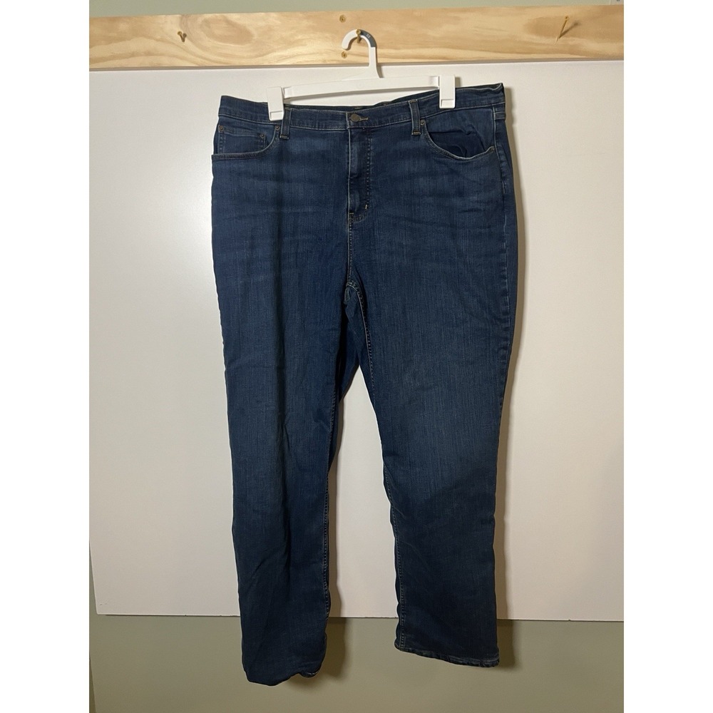 L.L.Bean Beanflex Straight Leg Fleece Lined Jeans Men Size 42x34